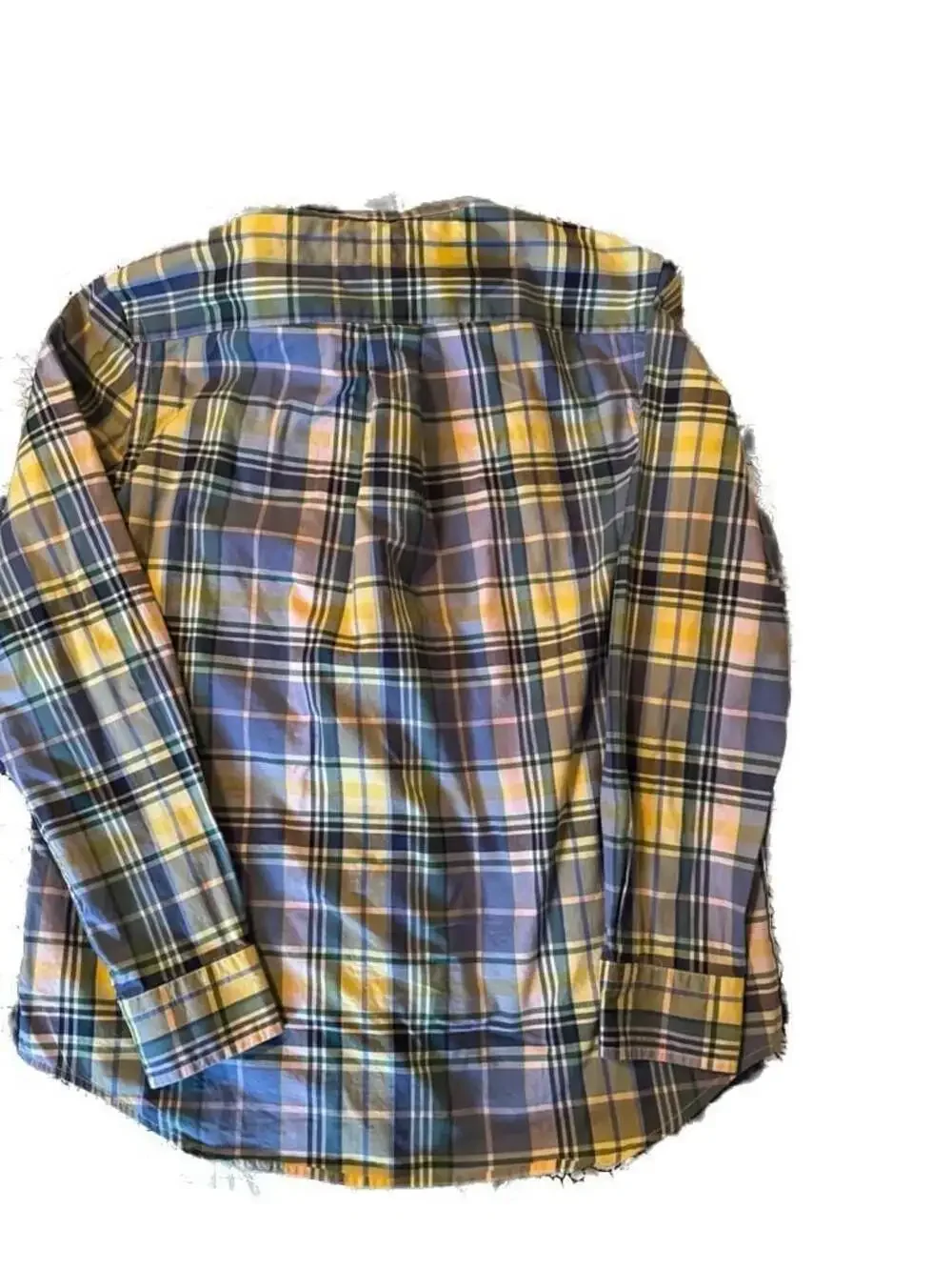 Ralph Lauren Boys Long Sleeve Plaid Button Down Shirt Size Large (14-16)